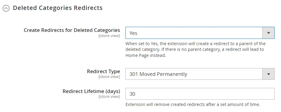 magento 2 seo toolkit m2 deleted categories