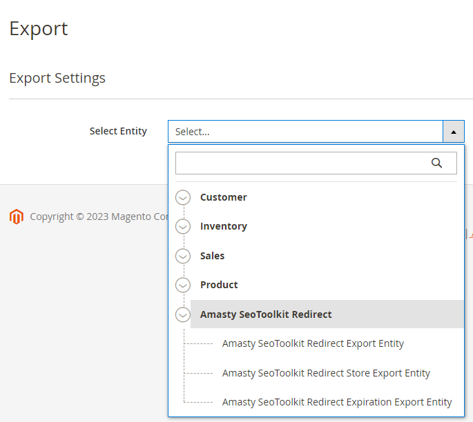 magento 2 seo toolkit m2 export redirects