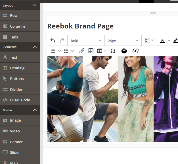 magento 2 shop by brand brands custom pages cms blocks