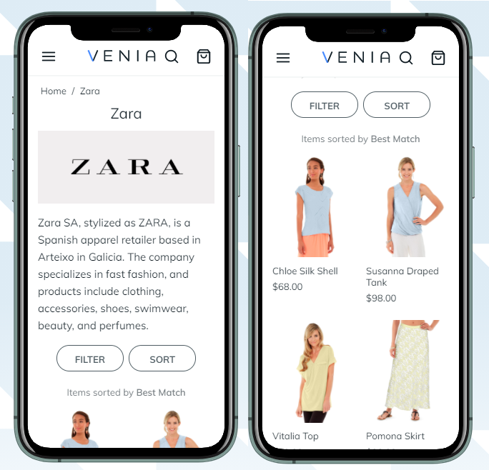 magento 2 shop by brand pwa unique brand page