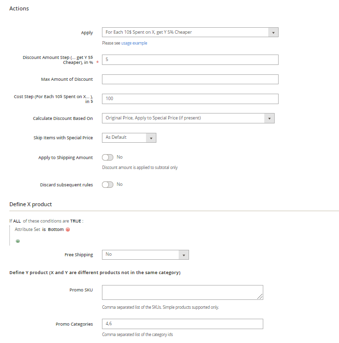 magento 2 special promotions multiple discount 5
