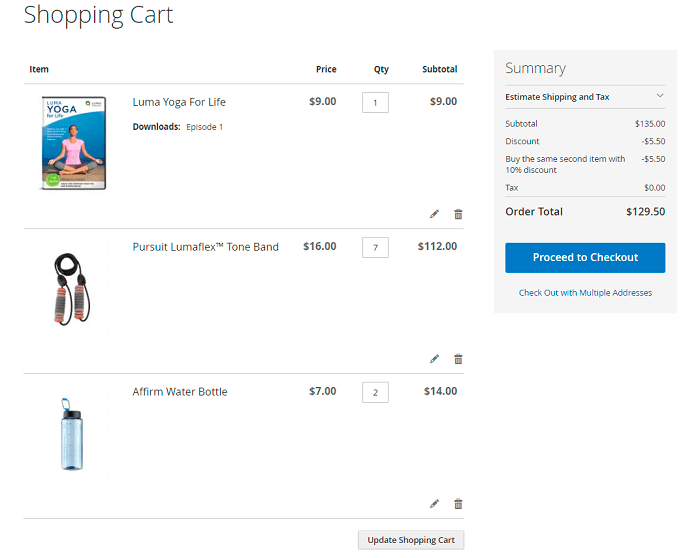 magento 2 special promotions same products discount example