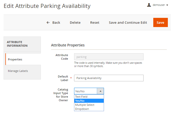 magento 2 store locator m2 attribute text field