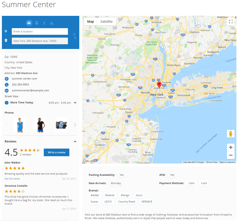 magento 2 store locator m2 location page