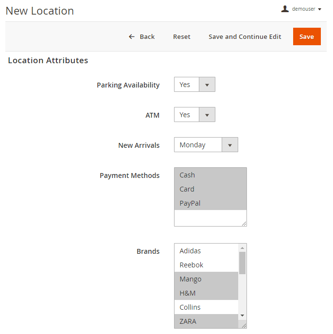 magento 2 store locator m2 new location attributes