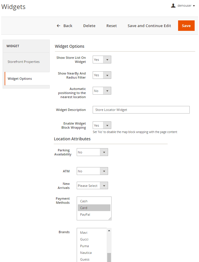 magento 2 store locator m2 widget 1