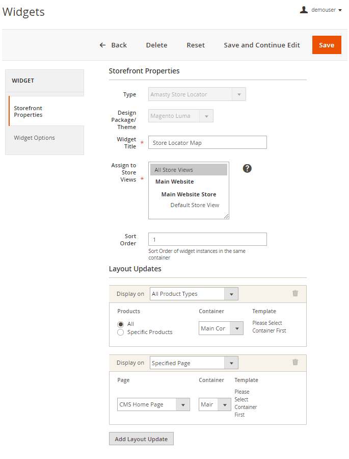 magento 2 store locator m2 widget