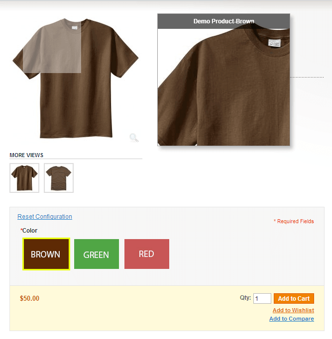 Magento Color Swatches Pro - Color Picker Extension