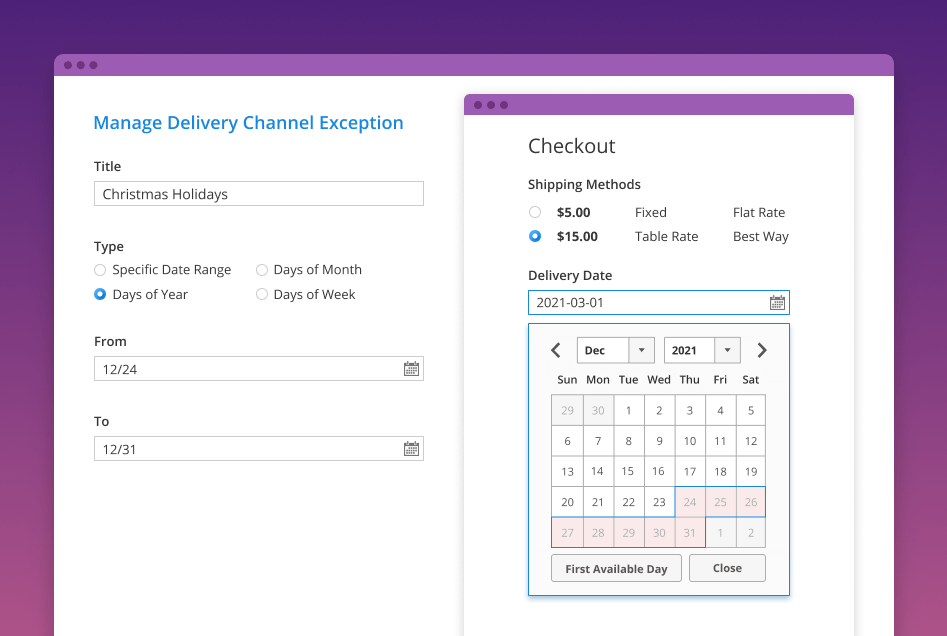 Magento 2 Delivery Date Extension Magento Estimated Delivery Date