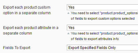Export orders with selected status magento order export options