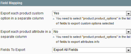 magento order export options