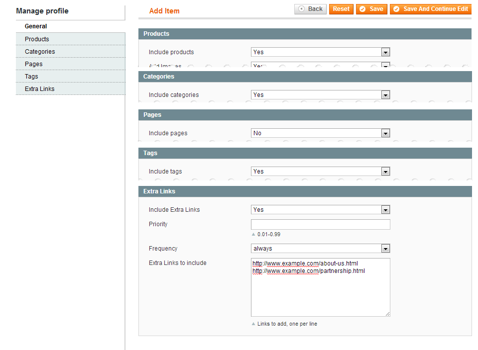magento google xml sitemap create sitemap in magento