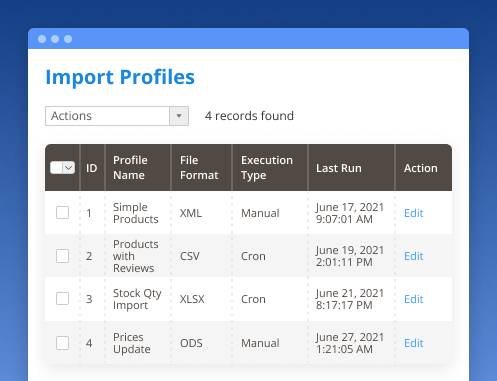 importing profiles in automize