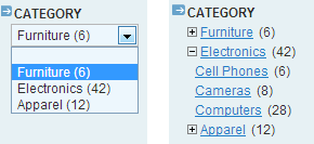 Display Magento category tree by choosing from various modes for category display. magento accordion navigation