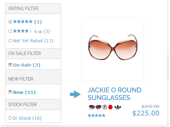 Add more filters to your navigation