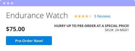 magento 2 custom pre order button