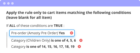magento 2 set preorder discounts via rules