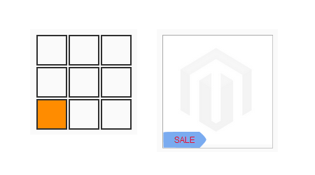 You can easily highlight special offers magento product labels