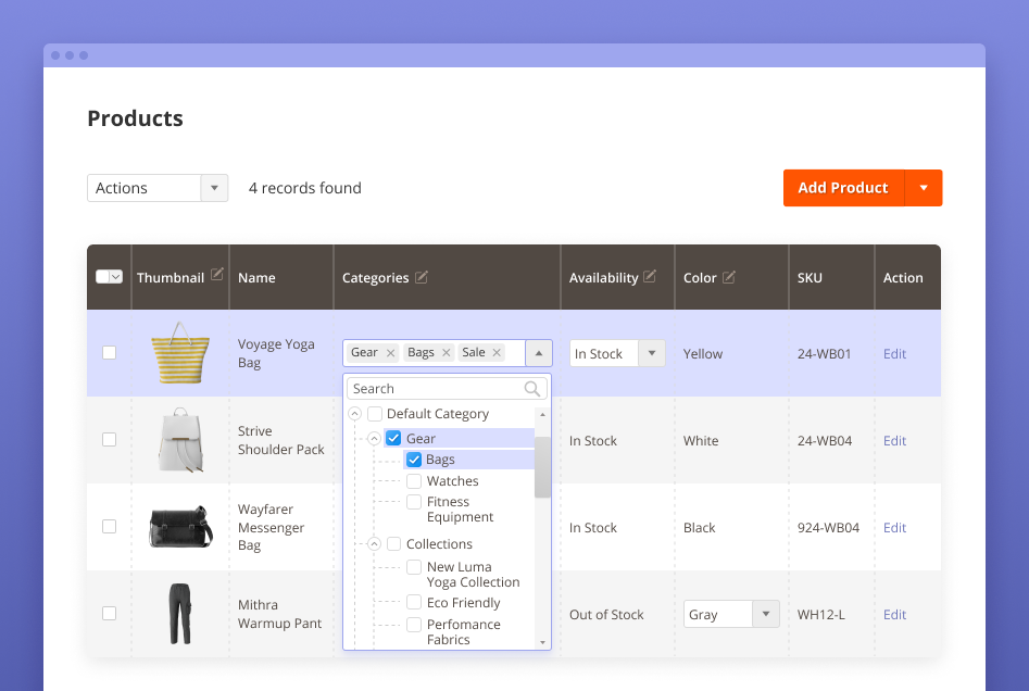 extended grid magento 2 udpate categories from the grid
