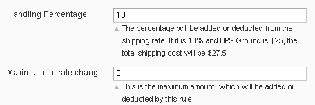 You can easily handle the percentage magento delivery options