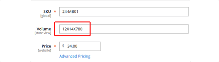 Volume magento 2 dimensional weight shipping