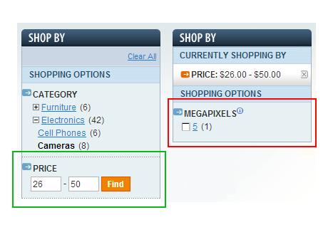You can show certain attributes only when other parent attributes are selected magento layered navigation extension