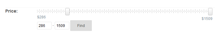 Use a price slider to quickly limit product price ranges magento price slider